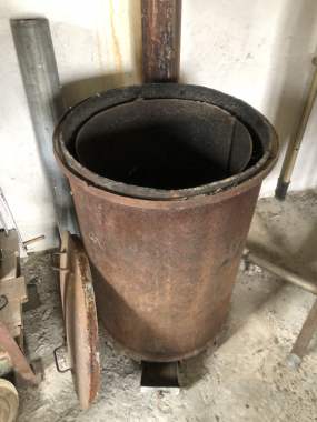 Печка на опилках 1