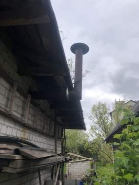 Печка на опилках 4