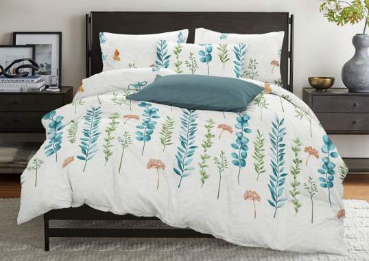 Комплекты, бязь 2-спальные с простынями на резинке 4