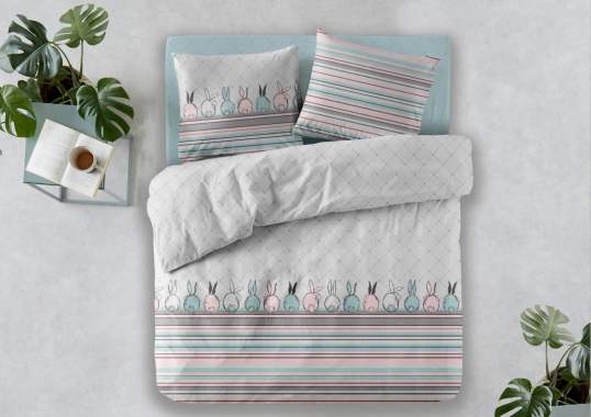 Комплекты, бязь 2-спальные с простынями на резинке 8