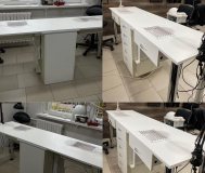 Маникюрный стол на 2 рабочих места, оборудованный
