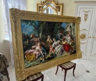 Картина на холсте, сусальное золото