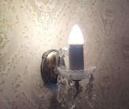 Светильник, чешский хрусталь, бра