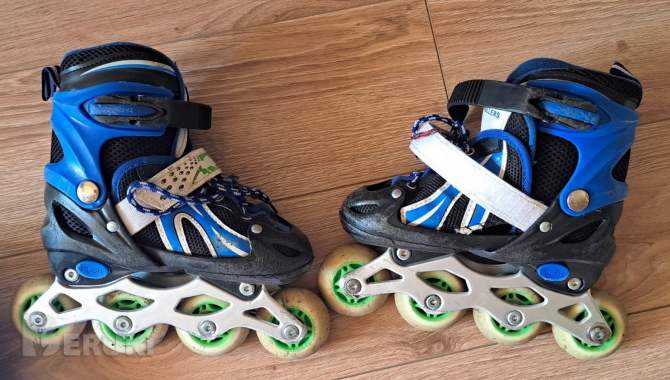 Ролики сине-зеленые, р. 27-30, б. У-2комплекта (на з/ч один) 0