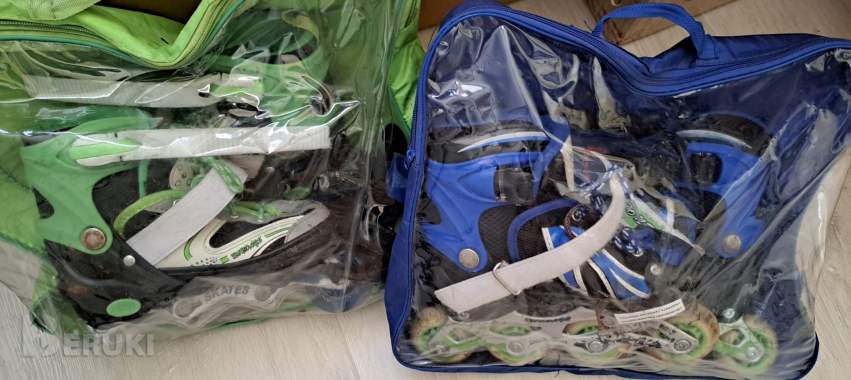 Ролики сине-зеленые, р. 27-30, б. У-2комплекта (на з/ч один) 1