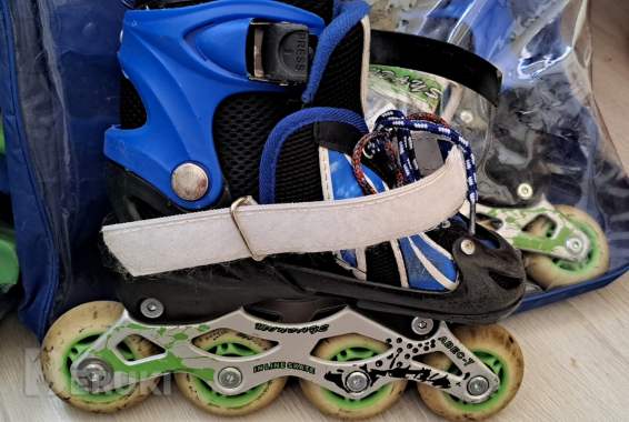 Ролики сине-зеленые, р. 27-30, б. У-2комплекта (на з/ч один) 4