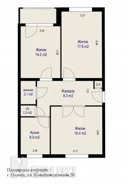 Продается 3 к квартира 0