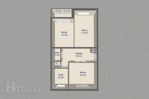 Продается 3 к квартира 1