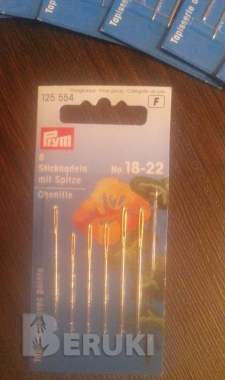 Иглы бытовые для вышивки prym (размер f) (германия) 2