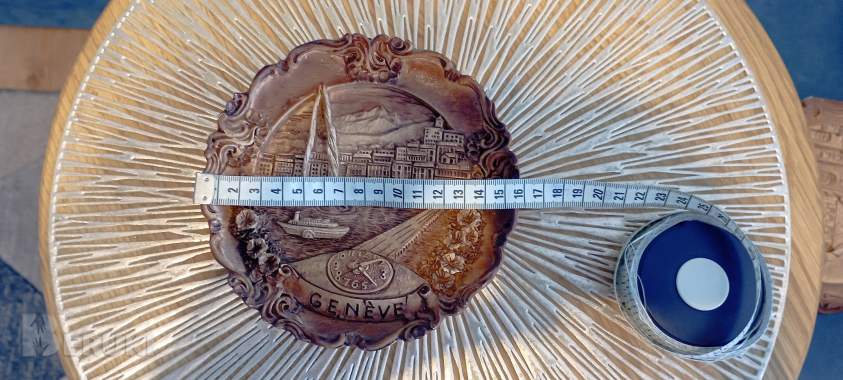 Сувенирная тарелочка «geneve» из швейцарии 1