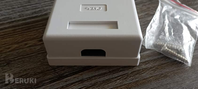 Розетка компьютерная cablexpert rj45 (2 порта) 1