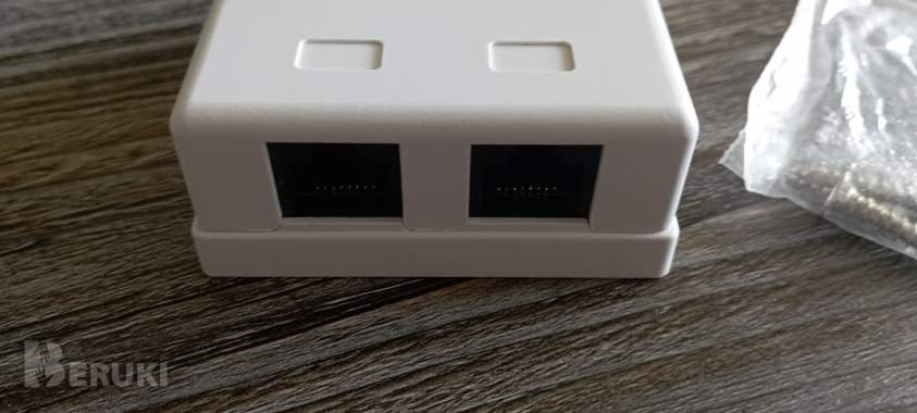 Розетка компьютерная cablexpert rj45 (2 порта) 2