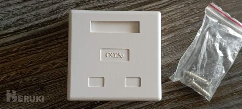 Розетка компьютерная cablexpert rj45 (2 порта) 3