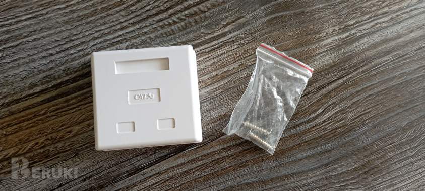 Розетка компьютерная cablexpert rj45 (2 порта) 6