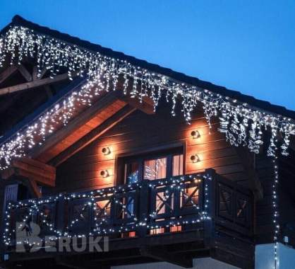 Профессиональный монтаж новогодних гирлянд на дома и коттеджи в гомеле и области 0