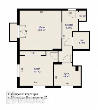 Продается 2-комнатная квартира в историческом центре 17
