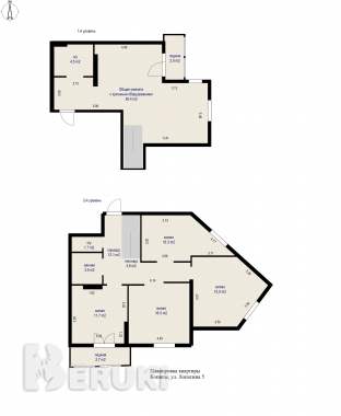 2х-уровневая квартира. 5 комнат. Эксклюзив. 22