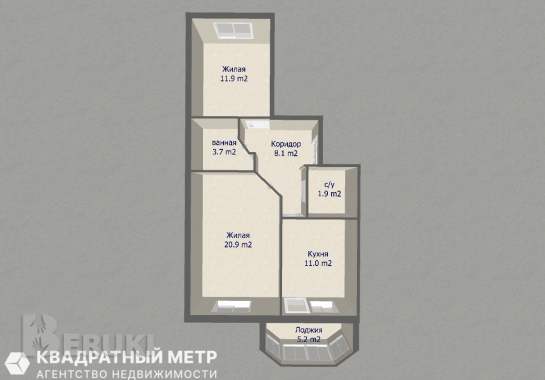 Продается уютная двухкомнатная квартира на домбровке 18