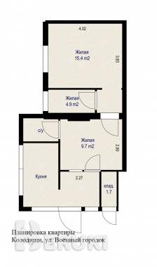 Продается 3 к квартира в а. г. Колодищи 0