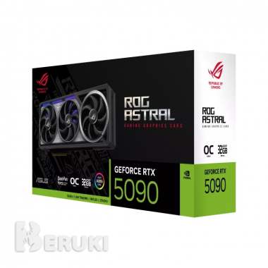 Игровая видеокарта rog astral geforce rtx 5090 oc 32g gddr7 — pcie 5. 0, тактовая 1