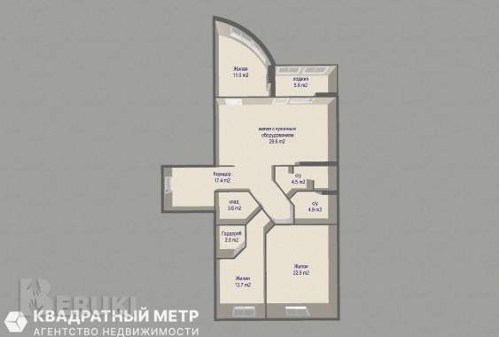 Продается 4-комнатная квартира 30