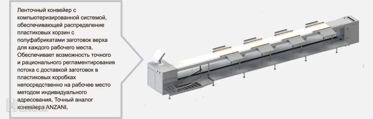 Ленточный адресный конвейер производства mozes inc 3