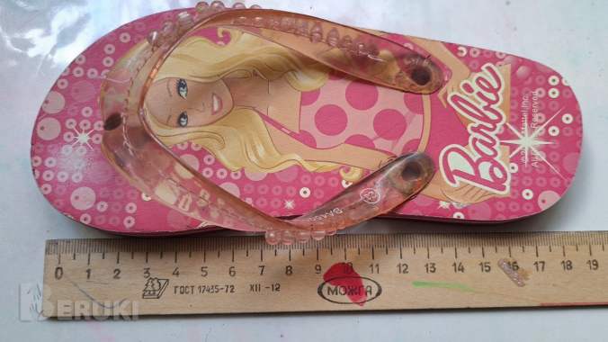 Сланцы барби на девочку в бассейн, р. 29 (19см), как новые 1