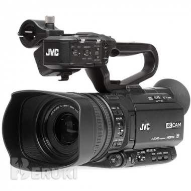 Jvc gy-hm250 uhd 4k streaming camcorder with built-in lower-thirds graphics