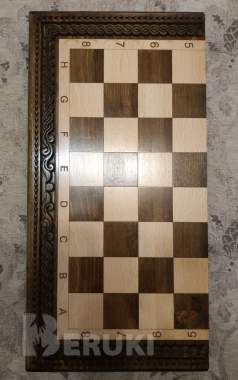 Подарочный набор hарды и шахматы ручной работы 2