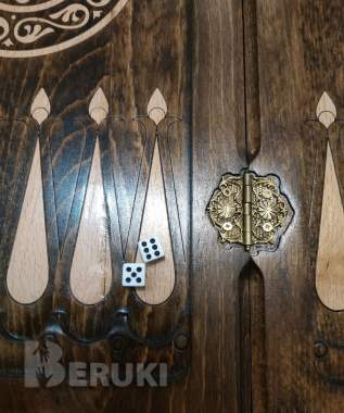 Подарочный набор hарды и шахматы ручной работы 3