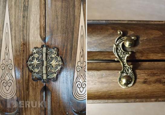 Подарочный набор hарды и шахматы ручной работы 4