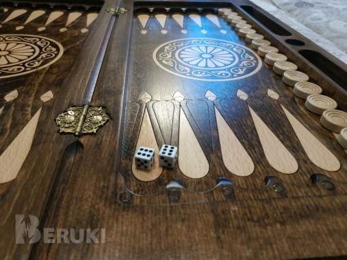 Подарочный набор hарды и шахматы ручной работы 8