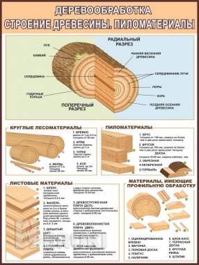 Деревообработка. Учебно-информационный плакат 2