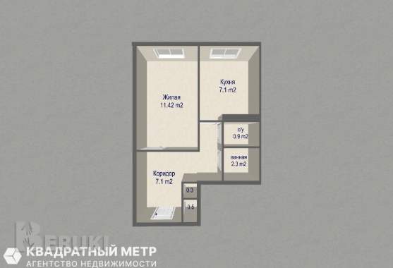 Удобная однокомнатная квартира в московском районе, в 3-х остановках от метро пе 14