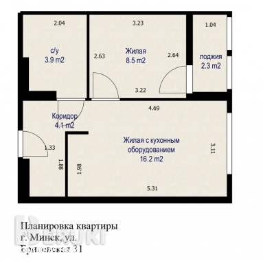 Продается 2-комнатная квартира 20