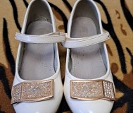 Туфли белые лаковые сказка, р. 31 (стелька 19. 5см) на р. 29, б. У