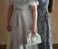 Платье нарядное вечернее с блестками в пол