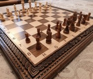 Подарочный набор hарды и шахматы ручной работы