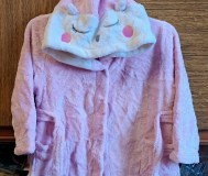 Халат розовый махровый на 3-5лет (р. 98-110), б. У