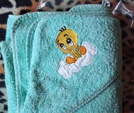 Полотенце для новорожденного с капюшоном, б. У