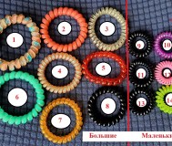 Резинка-браслет пружинка, новые, разноцветные