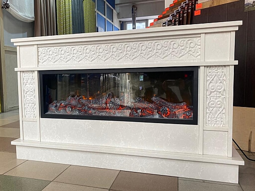 Портал для электрического камина из натурального камня в Минске от производителя. 0