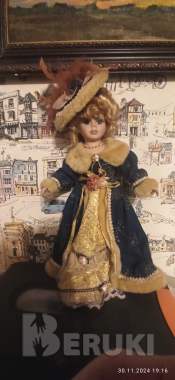 Кукла фарфоровая для интерьера 0