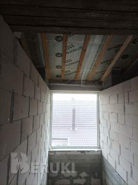 Утепление кровли минватой, пароизоляция и обшивка 3