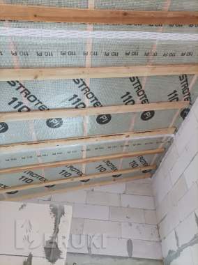 Утепление кровли минватой, пароизоляция и обшивка 4