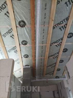 Утепление кровли минватой, пароизоляция и обшивка 6