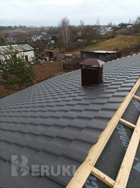 Утепление кровли минватой, пароизоляция и обшивка 10