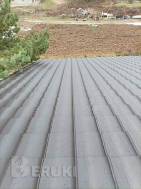 Утепление кровли минватой, пароизоляция и обшивка 11