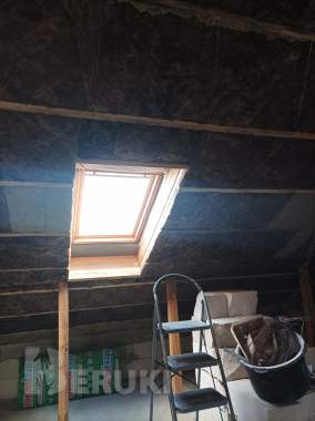 Утепление кровли минватой, пароизоляция и обшивка 13