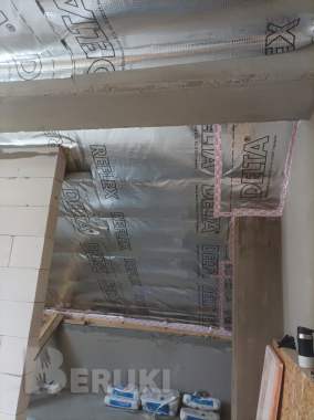 Утепление кровли минватой, пароизоляция и обшивка 17